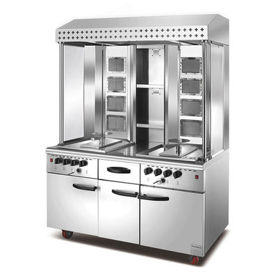 acheter Appareil électrique et gazeux de type vertical / vertical commercial Shawarma réglable pour le barbecue au poulet fabrication en ligne