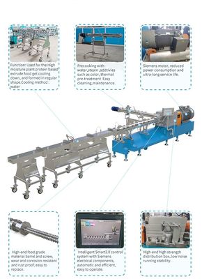 acheter Machines de fabrication de protéines végétaliennes texturées Machine de fabrication de viande à faible teneur en humidité à base de plantes fabrication en ligne