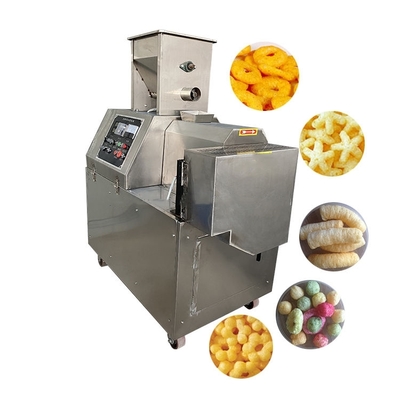 acheter Petite Mini Boule de Riz Soufflé de Pomme de Terre Blé Maïs Farine Bâton Chips Collation Alimentaire Fabrication Extrusion Fromage Puff Extrudeuse Machine à Maïs fabrication en ligne