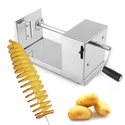 Coupeuse en spirale de pommes de terre manuelle professionnelle en acier inoxydable 430