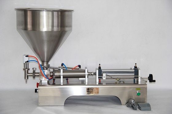 Machine d'emballage pneumatique semi-automatique remplie de miel, de beurre de cacahuète, de ketchup, de sauce soja et de confiture