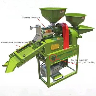 300 kg/h Machine de traitement des céréales Pulvérisateur Moulin à aliments Écran vibratoire Ensemble complet
