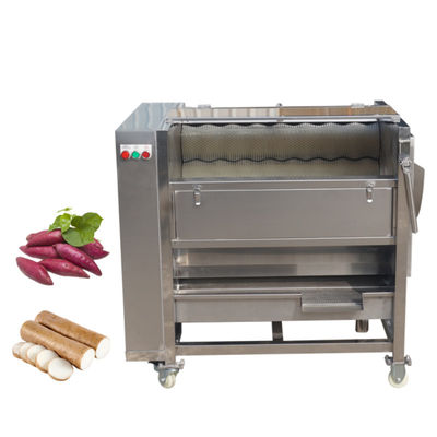 220V machine de traitement de fruits et légumes à rouleaux à pinceau de tension pour la sélection du poids des fruits