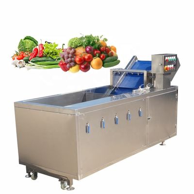 Machine de convoyeur de lavage automatique de légumes commerciaux, bain d'immersion pour oignons, pour aliments, moteur de base, pompe, moteur pour fruits, eau