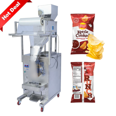 Machine d'emballage de chips de pommes de terre en sachets automatiques, machine de pesage et d'emballage de frites